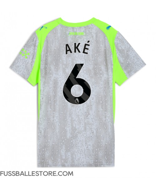 Günstige Manchester City Nathan Ake #6 3rd trikot Damen 2025-26 Kurzarm Günstige Manchester City Nathan Ake #6 3rd trikot Damen 2025-26 Kurzarm
